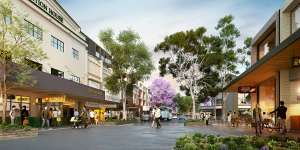An artist’s impression of the redevelopment of the Campsie town centre.