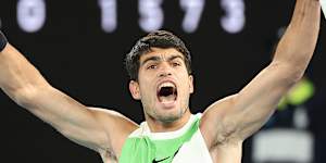 The most expensive ticket in Australian sport:Watching Carlos Alcaraz win the Australian Open from a courtside seat.