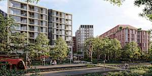 Pyrmont Place,which includes hundreds of units with up to four bedrooms,is near the Wentworth Park light rail stop.