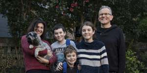 Steve and Michelle McKenna's sons Travis (12) and Kurt (6) have secured spots at Lindfield Learning Village.