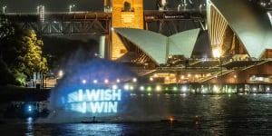 The Everest barrier draw was held on Sydney Harbour on Tuesday night.