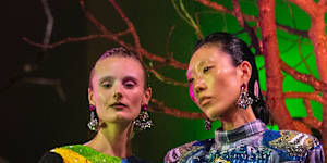 Models in Romance Was Born for the closing show of Australian Fashion Week.