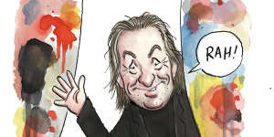 Many Herald journalists have received a Shakes caricature when they leave the newsroom. This is the self-portrait he created when he left the Herald in August 2024.