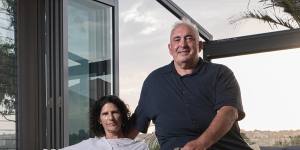 Yvonne Strasser and her husband Cary Fraser at their home for sale in North Bondi