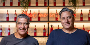 Fabio,left,and Yuri Angele – the brothers who run Brunetti.