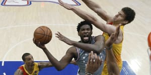 Sixers fall to Bucks despite Embiid's triple-double