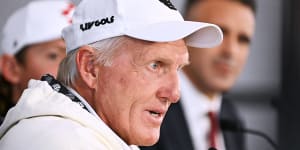 Greg Norman:the great white piece of bait