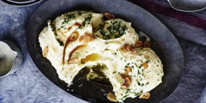 Adam Liaw’s mashed potatoes with garlic and brown butter.