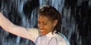 Cathy Freeman at the 2000 Olympics opening ceremony.