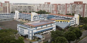 Housing and Development Board public housing estates in Singapore’s Hougang area