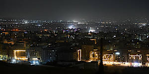 A general view of Cairo from the top of Mokattam Mountain. 
