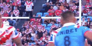 Moses Suli was nudged out of position just before the tackle on Jared Waerea-Hargreaves.