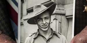 Brian Barry as a young soldier.
