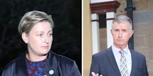 Queensland ministers Amanda Camm and Tim Mander held separate press conferences late on Wednesday,amid growing scrutiny of their relationship.