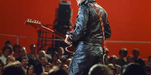 Black leather,now a staple of the Paris catwalks,was a controversial choice for Elvis in the 1960s.