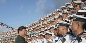 President Xi Jinping commissioned China’s first entirely home-built aircraft carrier in December,underscoring the country's rise as a regional naval power at a time of tensions with Taiwan and in the South China Sea.