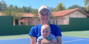 Caroline Wozniacki – with son James – has made a comeback since having children.