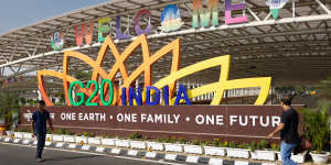 The G20 lotus logo bears a striking resemblance to that of Prime Minister Narendra Modi’s Bharatiya Janata Party.