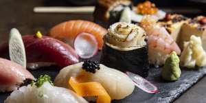 Go-to dish:Bansho’s sushi platter is a world away from food-court fodder.
