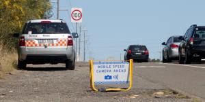 Mobile speed camera vehicles are too small to carry warning signs.