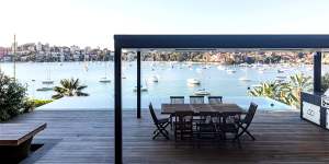 The architect-designed “Sutherland” at Darling Point costs $10,000 a night.