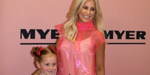 Roxy Jacenko and her daughter Pixie Curtis in August.
