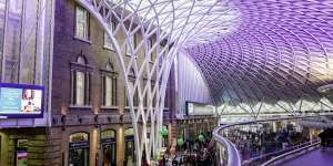 The new concourse of London’s King’s Cross railway station added soaring space and light to the busy hub.