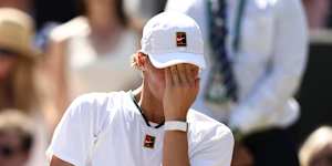 Cruz Hewitt’s disappointment was clear at the end of the match.