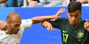  Daniel Arzani was the rising star of the Socceroos in the 2018 World Cup. 