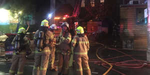 More than 50 firefighters took about 40 minutes to bring the fire at La Mama theatre under control.