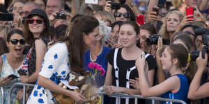A visit by the Duke and Duchess of Cambridge would lift Queenslanders'spirits,as it did at South Bank in 2014.