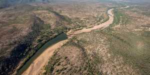The Burdekin River in northern Queensland,which is the centrepiece of the Bradfield scheme.