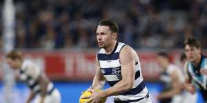 Cutback:Geelong great Patrick Dangerfield says the Cats have reduced contact training.