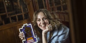 Double happiness:Gillian Cosgriff wins two Comedy Festival gongs