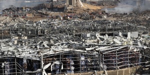 The huge explosion devastated the port of Beirut in August.
