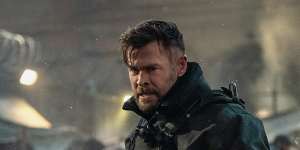 Chris Hemsworth as Tyler Rake in Netflix’s action film Extraction 2.