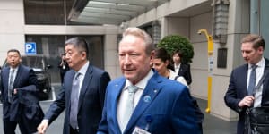 Fortescue chairman Andrew Forrest in Beijing on Sunday. 