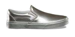 Tawadros likes to wear Vans slip-ons in different colours,with silver particularly cherished.