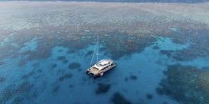 On the Great Barrier Reef with eco-friendly operator Passions of Paradise.