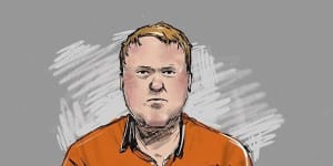 A previous court sketch of truck driver Jamie Gleeson.