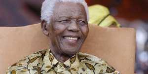 Dead at 95:Nelson Mandela.