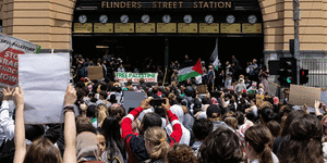 Young Australians stage pro-Palestine protests in Melbourne.