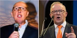 Peter Dutton and Anthony Albanese.