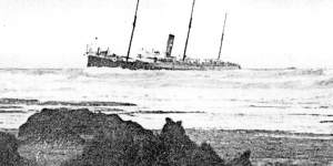 SS Petriana struck a reef near Point Nepean,Victoria,outside of Port Phillip Bay on November 28,1903.