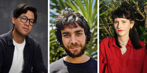 The Sydney Morning Herald 2024 Best Young Australian Novelists:André Dao,John Morrissey and Emily O’Grady. 
