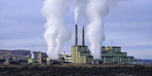 Steam billows from a coal-fired power plant in the US state of Colorado.