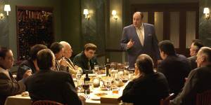James Gandolfini as mob boss Tony Soprano.