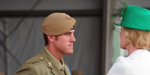Then governor-general Quentin Bryce,awards the VC for Australia to Ben Roberts-Smith at Campbell Barracks,Perth,in 2011.