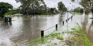Flooding around Doreen,Victoria.