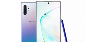 The new Samsung Note 10+ comes in an AuraGlow colour scheme.